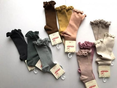 Condor KNEE SOCKS LACE EDGING CUFF レースエッジングカフ ニーソックス 670 Tamarisco ローズピンク 2409/2