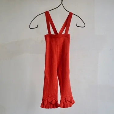 süß ジュース Frilled Knit Unitard tomato red 0000-0530