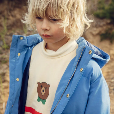 ★Chapter2★2025AW★mini rodini ミニロディーニ Bear stripe sweatshirt Offwhite