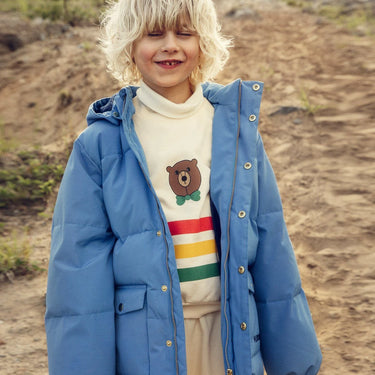 ★Chapter2★2025AW★mini rodini ミニロディーニ Bear stripe sweatshirt Offwhite