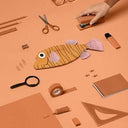 Donfisher ドンフィッシャー Boxfish ハコフグ 魚ポーチ マスタード