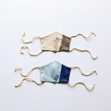 ★90%OFF★misore kids mask 接触冷感キッズマスク 《PRIME COOL》2枚セット ブラウン&サックス
