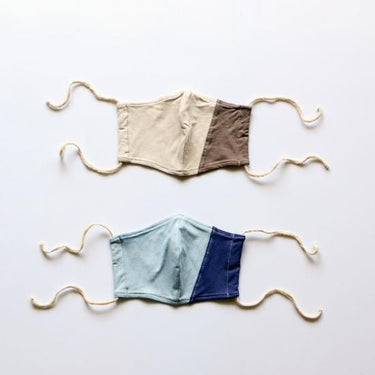 ★90%OFF★misore kids mask 接触冷感キッズマスク 《PRIME COOL》2枚セット ブラウン&サックス