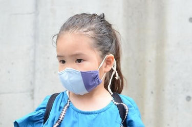 ★90%OFF★misore kids mask 接触冷感キッズマスク 《PRIME COOL》2枚セット ブラウン&サックス