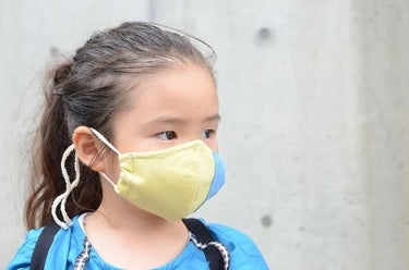 ★90%OFF★misore kids mask 接触冷感キッズマスク 《PRIME COOL》2枚セット パープル&イエロー