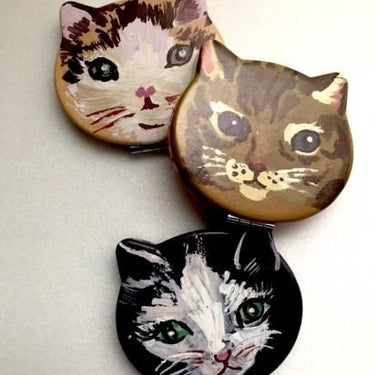 NathalieLete ナタリーレテ Compact Mirror Cat Toffee コンパクトミラー Toffee NL309