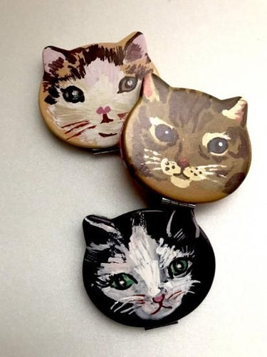 NathalieLete ナタリーレテ Compact Mirror Cat Toffee コンパクトミラー Toffee NL309
