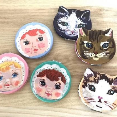 NathalieLete ナタリーレテ Compact Mirror Charmy Light blue コンパクトミラー Charmy Light blue NL311