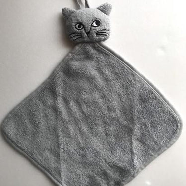 松尾ミユキ タオルハンカチ Cat Face Hand towel Gray MM662