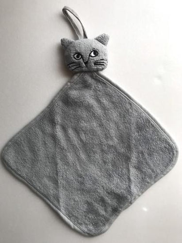 松尾ミユキ タオルハンカチ Cat Face Hand towel Gray MM662