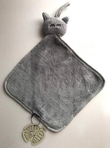 松尾ミユキ タオルハンカチ Cat Face Hand towel Gray MM662
