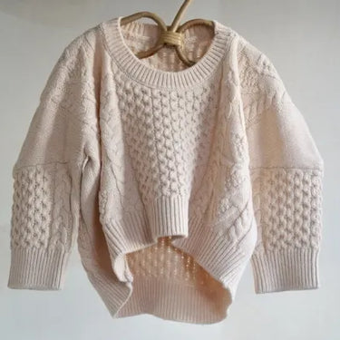 süß ジュース Cocoon Cable Pullover ecru 0000-0454