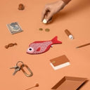 Donfisher ドンフィッシャー Sweeperfish Keychain Pink イシモチ 防水加工 魚キーリング