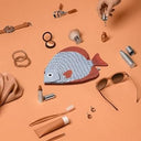 Donfisher ドンフィッシャー Circular Batfish Blue ツバメウオ 魚ポーチ ブルー