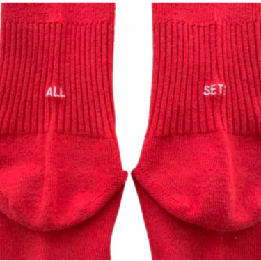 EAST END HIGHLANDERS イーストエンドハイランダーズ SOX-001 ALL SET? Socks Red 3001 405512141 COL501