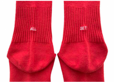 EAST END HIGHLANDERS イーストエンドハイランダーズ SOX-001 ALL SET? Socks Red 3001 405512141 COL501