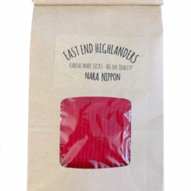EAST END HIGHLANDERS イーストエンドハイランダーズ SOX-001 ALL SET? Socks Red 3001 405512141 COL501