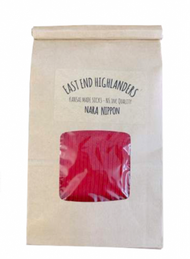 EAST END HIGHLANDERS イーストエンドハイランダーズ SOX-001 ALL SET? Socks Red 3001 405512141 COL501