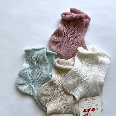 Condor コンドル サイドオープンワークエクストラファイン パールショートソックス 526 Rosa palo ピンク 3506-4