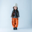 ★BASIC★ns-621-005 nunuforme ヌヌフォルム オックス ポインテッド パンツ Orange