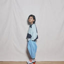 ★BASIC★ns-621-017 nunuforme ヌヌフォルム デニム ポインテッド パンツ BLEACH