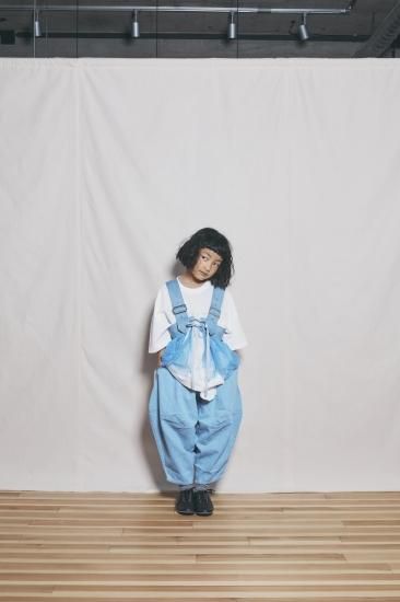 ★BASIC★ns-621-017 nunuforme ヌヌフォルム デニム ポインテッド パンツ BLEACH