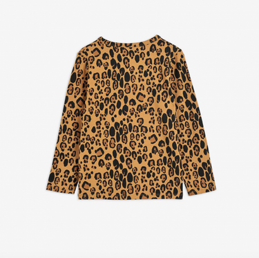 ★BASIC★mini rodini ミニロディーニ Basic leopard grandpa TENCEL™ Beige