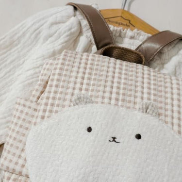 ★30%OFF★tsumikipoche ツミキポッシュ ベビーリュック クラシックベージュ チェック くま