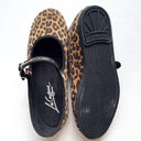 La Cadena ラカデナ JAPONESA LEOPARD VELOUR x SOLID TRIM TOSTADO ベロアワンストラップ YELLOW LEO×BLK 55611/034