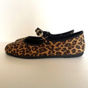 La Cadena ラカデナ JAPONESA LEOPARD VELOUR x SOLID TRIM TOSTADO ベロアワンストラップ YELLOW LEO×BLK 55611/034