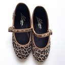 La Cadena ラカデナ JAPONESA LEOPARD VELOUR x SOLID TRIM TOSTADO ベロアワンストラップ BEIGE LEO×BEG レオパード 55611/021