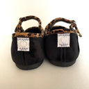 La Cadena ラカデナ JAPONESA SOLID VELOUR x  LEOPARD TRIM BLACK ベロアワンストラップ 55621/002