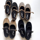 La Cadena ラカデナ JAPONESA SOLID VELOUR x  LEOPARD TRIM BLACK ベロアワンストラップ 55621/002