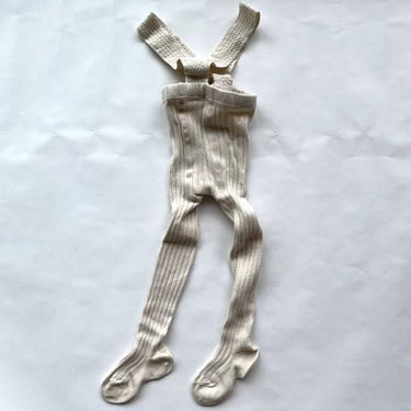 Condor コンドル RIB TIGHTS WITH ELASTIC SUSPENDERS サスペンダーリブタイツ 304 LINEN Ref: 2416/1