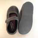 CIENTA シエンタ ベルクロワンストラップシューズ grey/velour グレーベロア 500075 24