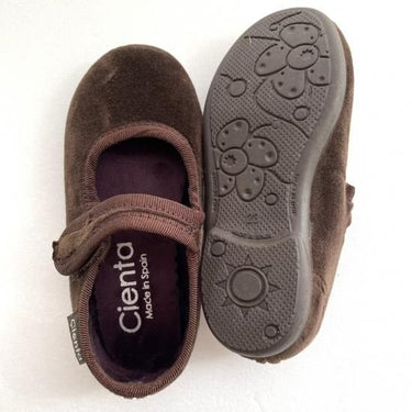 CIENTA シエンタ ベルクロワンストラップシューズ brown/velour ブラウンベロア 500075 30