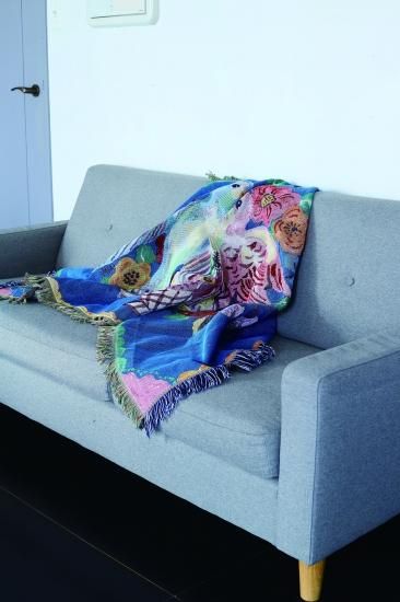 NathalieLete ナタリーレテ Tapestry Rug Two Birds タペストリーラグ バード NL376