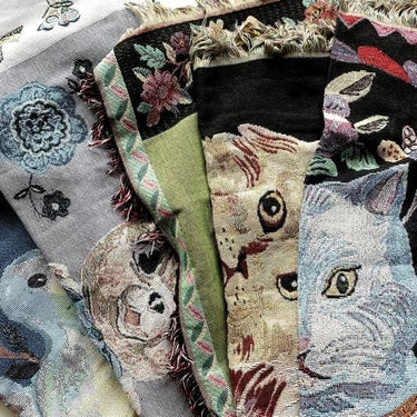 NathalieLete ナタリーレテ Tapestry Rug Two Birds タペストリーラグ バード NL376