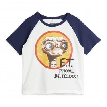 ★E.T. PHONE 2021AW collection★mini rodini ミニロディーニ E.T. ss tee White