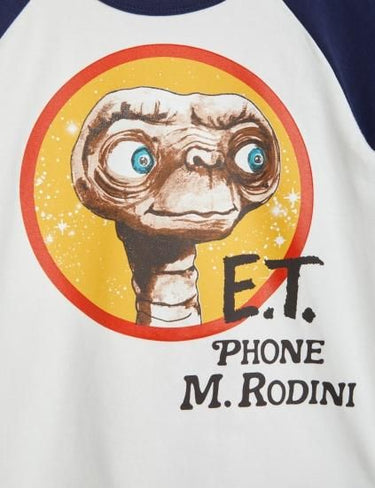 ★E.T. PHONE 2021AW collection★mini rodini ミニロディーニ E.T. ss tee White