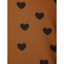 ★BASIC★mini rodini ミニロディーニ Basic hearts ss tee TENCEL™ Brown