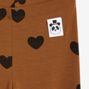 ★BASIC★mini rodini ミニロディーニ Basic hearts leggings TENCEL™ Brown