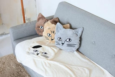 松尾ミユキ Cat Face Blanket towel IV ブランケット アイボリー MM849