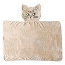 松尾ミユキ Cat Face Blanket towel BE ブランケット ベージュ MM850