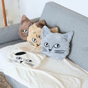 松尾ミユキ Cat Face Blanket towel BE ブランケット ベージュ MM850