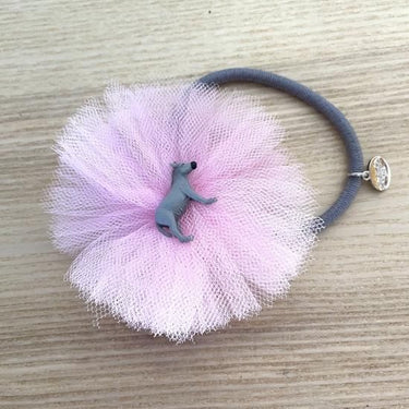 ★40％OFF★froufroudesucre フルフルドシュクル Tulle circle hair tie donkey ロバ
