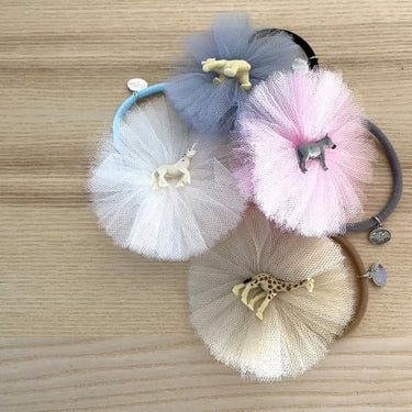 ★40％OFF★froufroudesucre フルフルドシュクル Tulle circle hair tie donkey ロバ