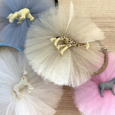 ★40％OFF★froufroudesucre フルフルドシュクル Tulle circle hair tie donkey ロバ