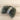 ★40％OFF★froufroudesucre フルフルドシュクル Tulle ribbon hair tie khaki チュールリボン とがりシルバースタッズ×カーキ