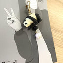 ★40％OFF★froufroudesucre フルフルドシュクル MASK CHARM Panda マスクチャーム パンダ